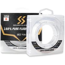 Linha de Pesca Monofilamento Revestida de Fluorocarbono - 80 Yds - 0,14 a 0,81mm