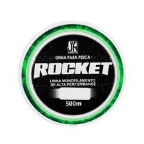 Linha de Pesca Monofilamento Rocket 500m Verde - JR Pesca