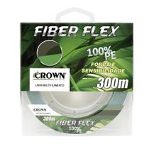 Linha De Pesca Multi Fiber Flex 0.30mm 300m Crown Verde