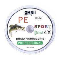 Linha de Pesca Multifilamento 1.0 - 0,16 mm - 18 lbs 8,2kgs - 100m - ANIMO SHOP