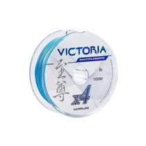 Linha de Pesca Multifilamento 4 Fios Victoria Azul 200m 0,20mm 29lb Linha de Pesca Multifilamento 4 Fios Victoria Azul 200m 0,20mm 29lb