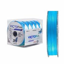 Linha de Pesca Multifilamento 4 Fios Victoria Azul 500m Linha de Pesca Multifilamento 4 Fios Victoria Azul 500m