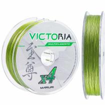 Linha de Pesca Multifilamento 4 fios Victoria Verde 100m 0,24mm 35lb