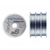 Linha de Pesca Multifilamento 8 fios 300m Victoria Cinza 0.14mm 17lb - Maruri