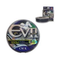 Linha de Pesca Multifilamento Carretel 100m Evil Dalima Cmik Cinza