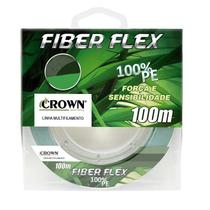 Linha de pesca multifilamento crown fiber flex 0,28mm - 40lb - 100mtr