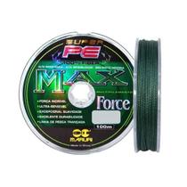 Linha de Pesca Multifilamento Maruri Super PE Max Force 4X Verde 100m Linha de Pesca Multifilamento Maruri Super PE Max Force 4X Verde 100m