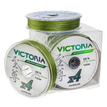 Linha de pesca multifilamento trançada pe victória x4 com 100m Linha de pesca multifilamento trançada pe victória x4 com 100m
