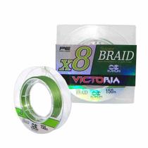 Linha de Pesca Multifilamento Victoria 8 Fios 150M 0,36Mm 50Lbs