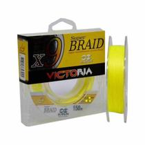 Linha de Pesca Multifilamento Victoria 9 fios 150m Amarela 0.30mm 40Lbs Linha de Pesca Multifilamento Victoria 9 fios 150m Amarela 0.30mm 40Lbs