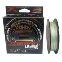 Linha de Pesca Pescaria X-Braid Ultra 2 Jigman X8 5 80lb 300m