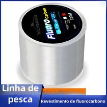 Linha de Pesca Revestida de Fluorocarbono Flysand 120m - Linha de Afundamento para Isca