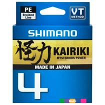 Linha de Pesca Shimano Kairiki 4 LDM54TE Multifilamento 4 Fios Multi Color 0,280mm 40lb 150m