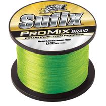 Linha de pesca Sufix ProMix Braid 18,14 kg Neon Lime 40 lb