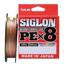 Linha De Pesca SunLine Fishing Siglon X8 PE1.7 0,223mm 30lb-13,0kg Carretel C/ 600m Color