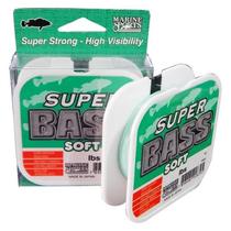 Linha de Pesca Super Bass Soft Green Marine 21 lbs 0,37mm