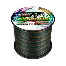Linha De Pesca Trançada De 8 Fios 1000M 6-300LB Ashconfish PE Multifilamento Cabo De Inverno
