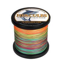 Linha de pesca trançada HERCULES 12 fios 50 libras 500 m multicolorida