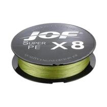 Linha de Pesca Trançada JOF X8 Multicolorida - 8 Fios PE Multifilamento para Água Salgada (150m/300m/500m)