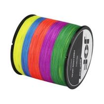 Linha de Pesca Trançada Multifilamento 4 Fios (300m, 500m, 1000m) - Acessórios para Pesca de Carpa