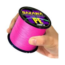 Linha De Pesca Trançada PE 4X Fios Multifilamento Lisa Pesca Fly Carpa 300M 500M 1000M BAKAWA