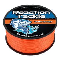 Linha de Pesca Trançada Reaction Tackle Laranja Hi Vis 9 kg 1370 m