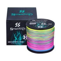 Linha De Pesca Trançada Sougayilang Resistente, 300M 500M 1000M 8 + X Fios Multifilamento PE Linha