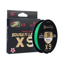 Linha de Pesca Trançada Sougayilang X9 - 9 Fios, 150m, 17-97lb, Baixa Memória