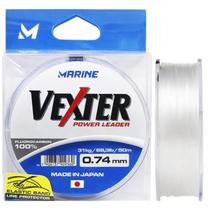 Linha de Pesca Vexter Power Leader Fio de Carbono 0.74mm 50m