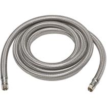 Linha de suprimentos para máquinas de gelo Everbilt em aço inoxidável 1/4 x 120 polegadas