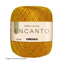Linha Encanto Cor 1013 Capim Dourado 100g Linha Encanto Cor 1013 Capim Dourado 100g