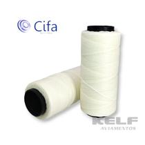 Linha Encerada Cifa - Rolo Com 100g Cor Branco 0001