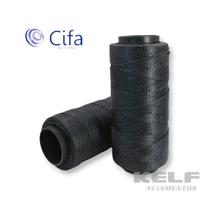 Linha Encerada Cifa - Rolo Com 100g Cor Preto 0000