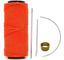 Linha Encerada Poliéster 1mm 100gr Agulhas Dedal Couro 0393 Linha Encerada Poliéster 1mm 100gr Agulhas Dedal Couro 0393