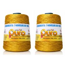 Linha Fial Ouro 819m/700g 2 Unidades - Dourado , Crochê, Tricô, Artesanato