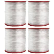 Linha Fio de Nylon Incolor Resistente 1.0mm Para Artesanato Bijuteria 4 Unidades Linha Fio de Nylon Incolor Resistente 1.0mm Para Artesanato Bijuteria 4 Unidades