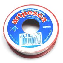 Linha Fio Nylon 0,25mm Com 100 Metros Para Pesca e Artesanato Linha Fio Nylon 0,25mm Com 100 Metros Para Pesca e Artesanato