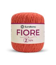 Linha Fiore Espessura N 2 Euroroma Barbante com 500 metros, 295 TEX e 85% Algodão para Crochê / Tricô / Amigurumi