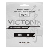 Linha Fluorcarbono Victoria 10m 0,50mm 29,7lbs - Maruri