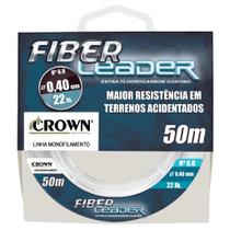 Linha fluorocarbon Crown Fiber Leader 50m