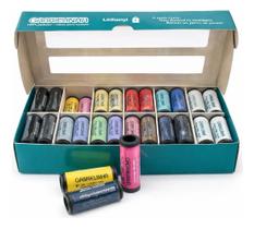 Linha Gabrielinha Costura Kit 48 Tubos, 91,4m + 27 Agulhas Linha Gabrielinha Costura Kit 48 Tubos, 91,4m + 27 Agulhas