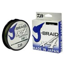 Linha J-Braid X4U 270m Verde 20Lb 0,21mm - Daiwa Linha J-Braid X4U 270m Verde 20Lb 0,21mm - Daiwa