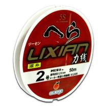Linha Lider Orange Lixian 5S Red 8Lb - 0.235Mm - 50M