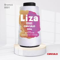 Linha Liza Grossa Circulo 500mt COR Branco 8001 (500m)