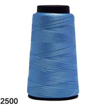 Linha liza grossa cor 2500 acqua azul