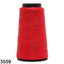 Linha liza grossa cor 3559 carmim vermelho