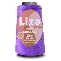 Linha Liza Moda Grossa Fio Espessura n2 de 312 TEX Circulo 500 Metros para Trança de Cabelo e Crochê