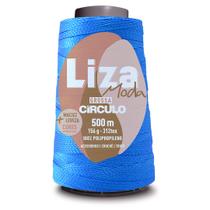 Linha Liza Moda Grossa Fio Espessura n2 de 312 TEX Circulo 500 Metros para Trança de Cabelo e Crochê