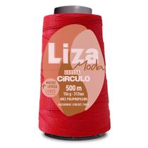 Linha Liza Moda Grossa Fio Espessura n2 de 312 TEX Circulo 500 Metros para Trança de Cabelo e Crochê