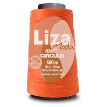 Linha Liza Moda Grossa Fio Espessura n2 de 312 TEX Circulo 500 Metros para Trança de Cabelo e Crochê